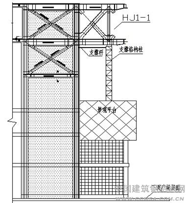 桁架的大跨度懸挑施工安裝技 術(shù) \